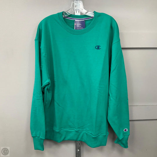 Sweatshirt Crewneck By Champion In Green, Size: L