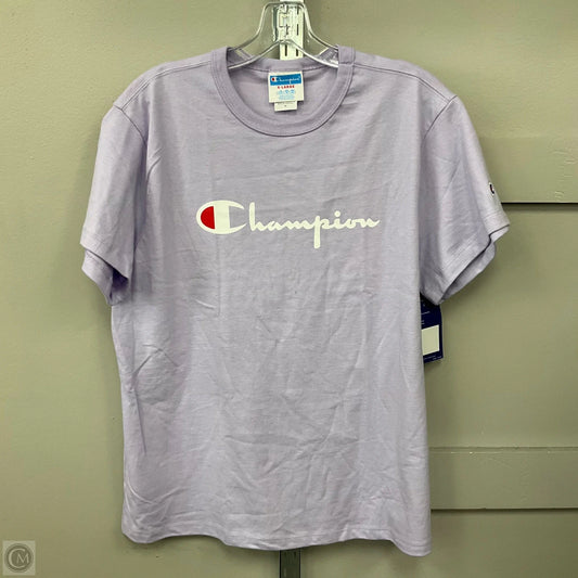 Top Short Sleeve Basic By Champion In Purple, Size: Xl