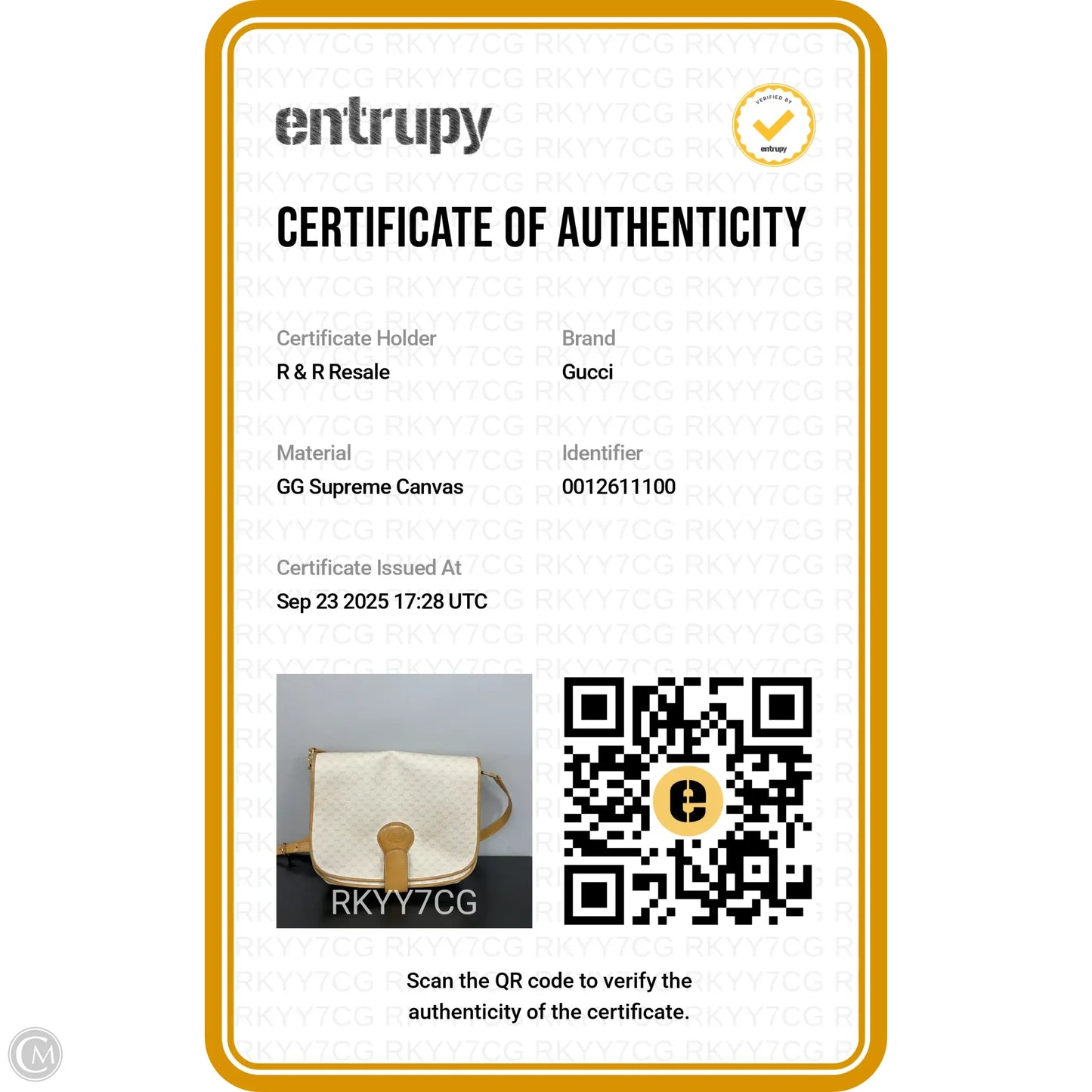 Crossbody Luxury Designer By Gucci, Size: Medium