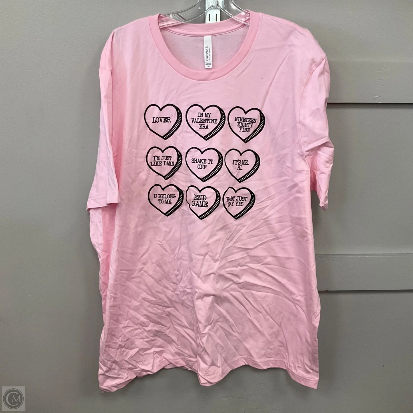 Top Short Sleeve By Canvas In Pink, Size: 3x