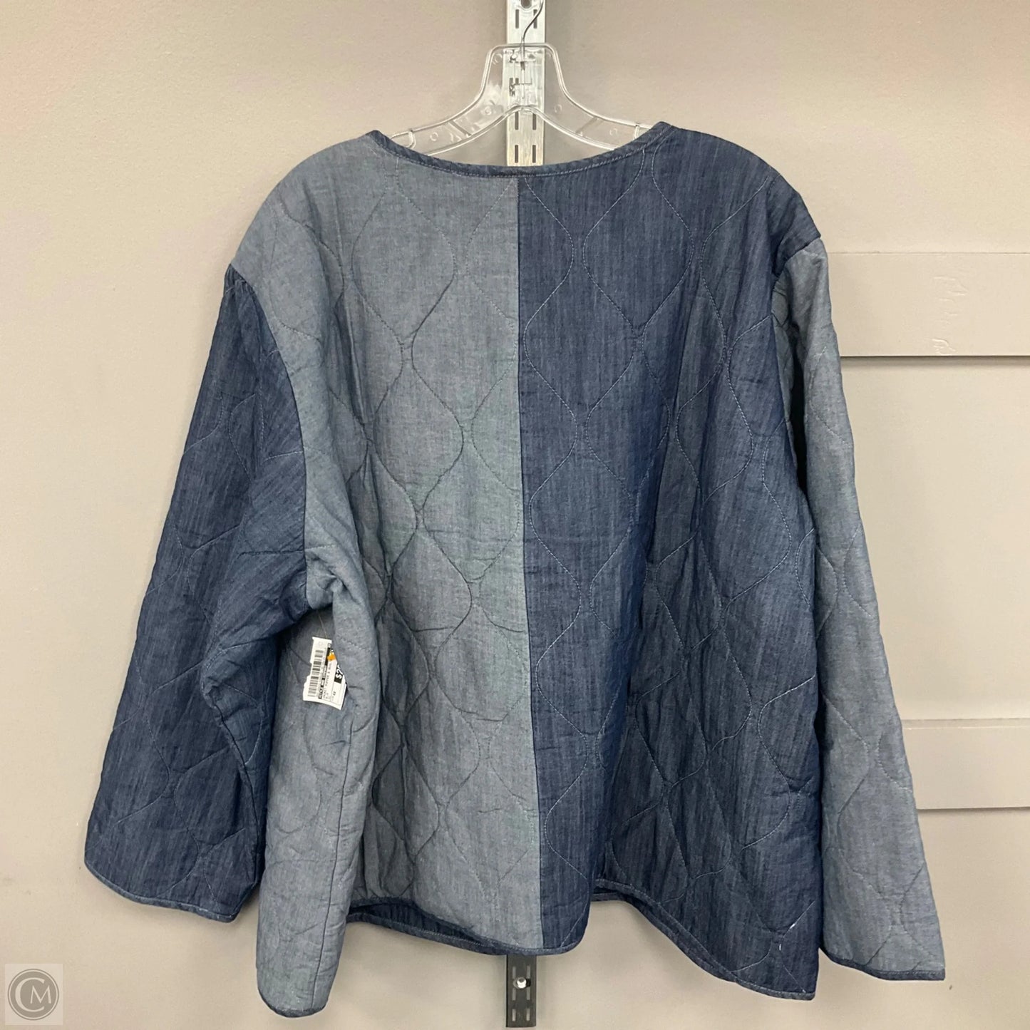 Jacket Puffer & Quilted By Style And Company In Blue, Size: 4x