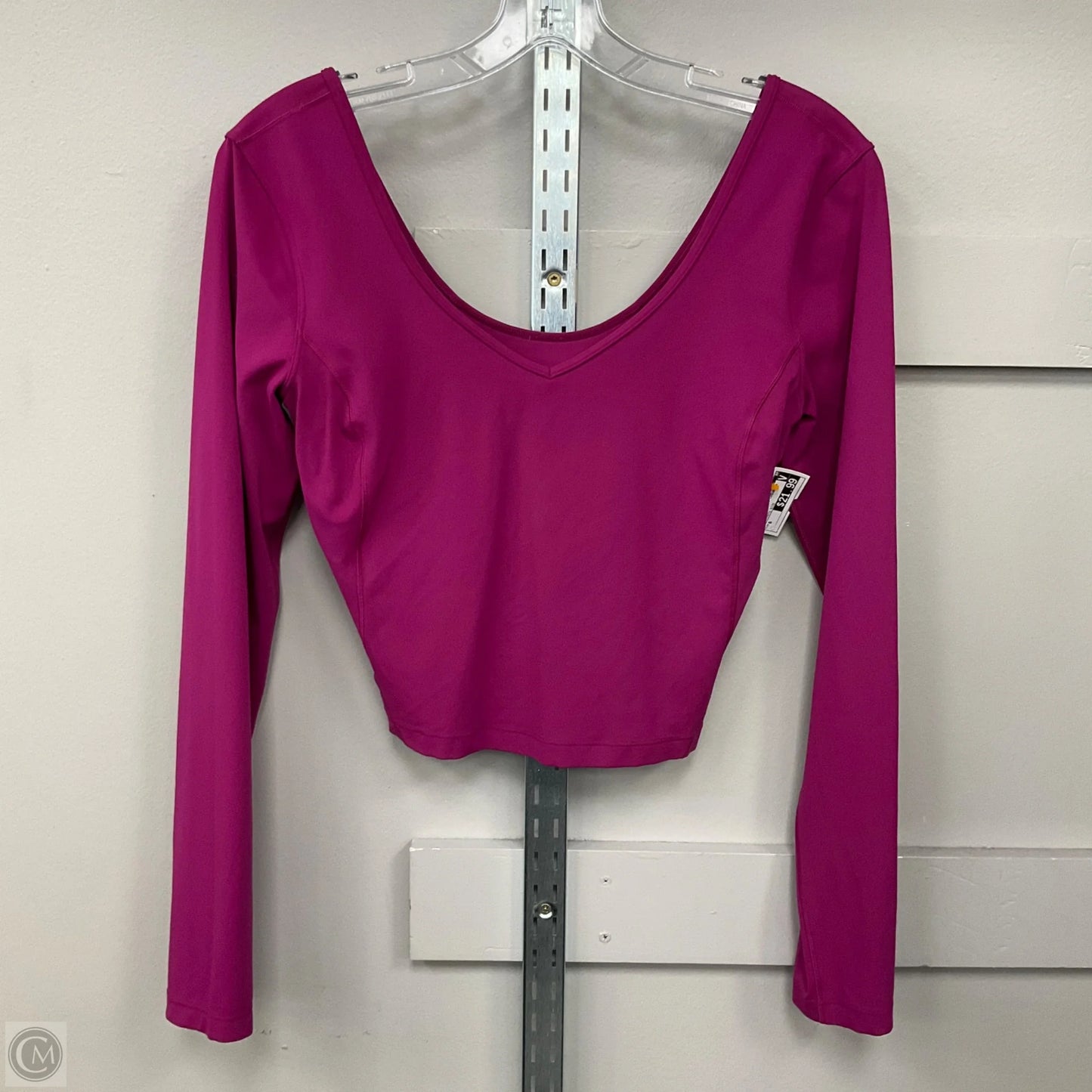 Athletic Top Long Sleeve Crewneck By Lululemon In Purple, Size: 6