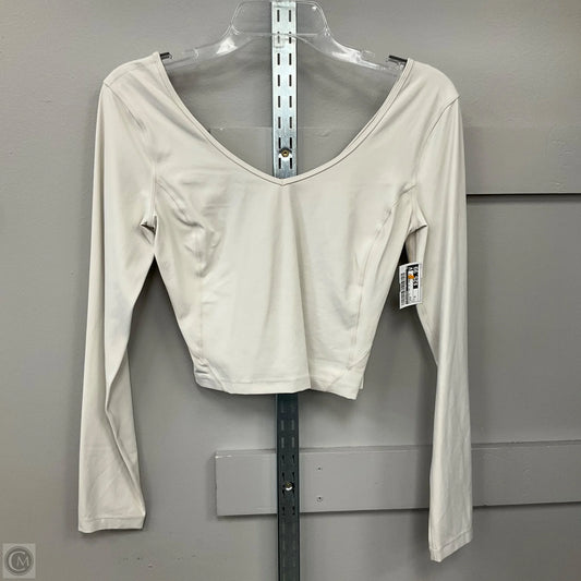 Athletic Top Long Sleeve Crewneck By Lululemon In Cream, Size: 6