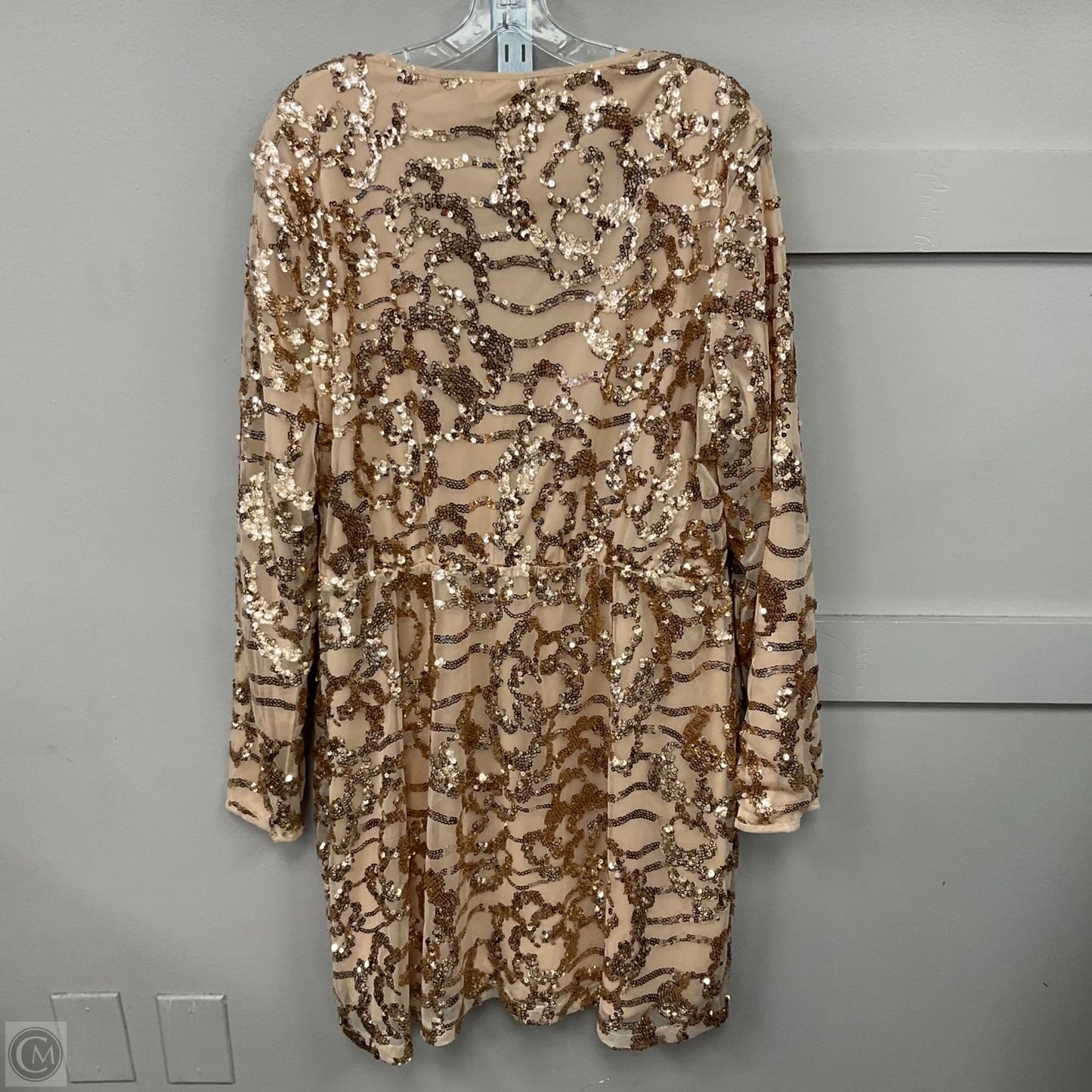 Dress Party Short By Boohoo Boutique In Beige, Size: 18