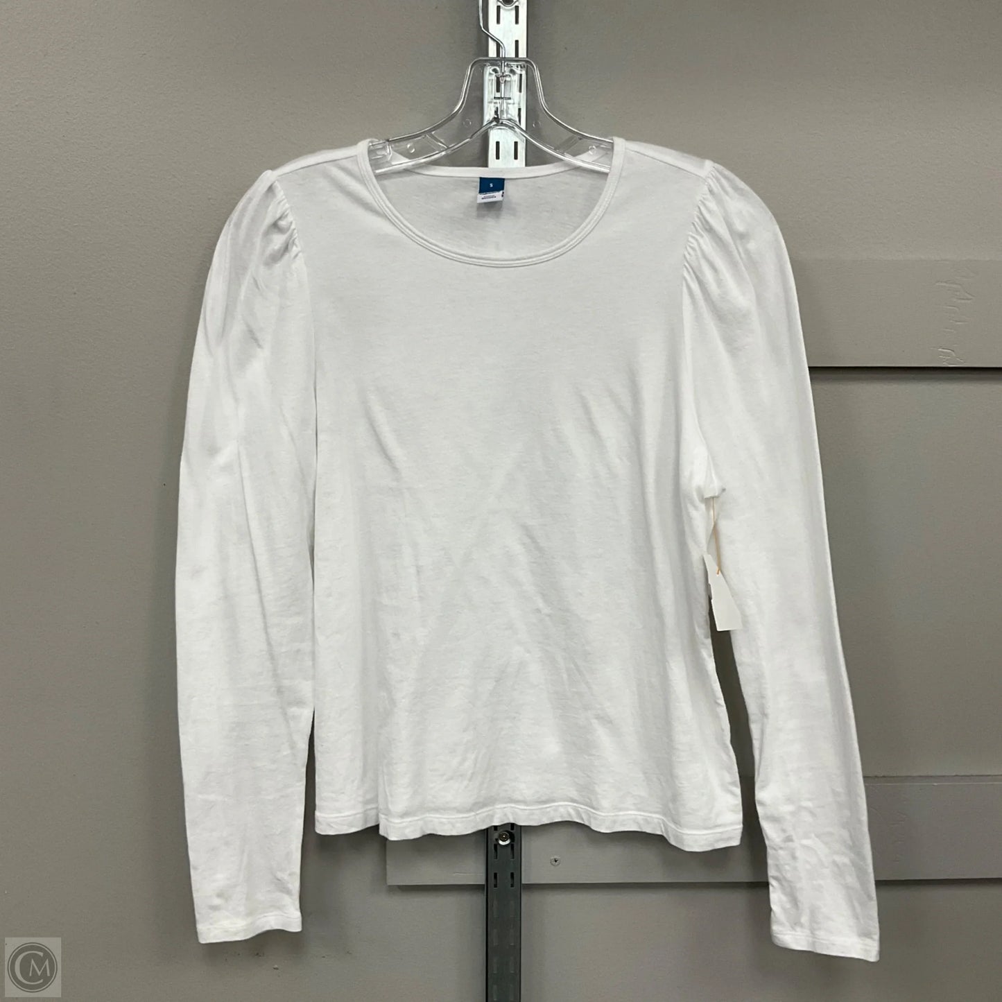 Top Long Sleeve Basic By Old Navy In White, Size: S
