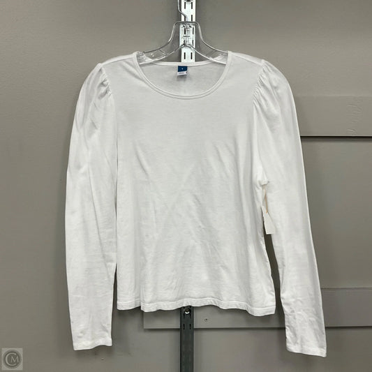 Top Long Sleeve Basic By Old Navy In White, Size: S