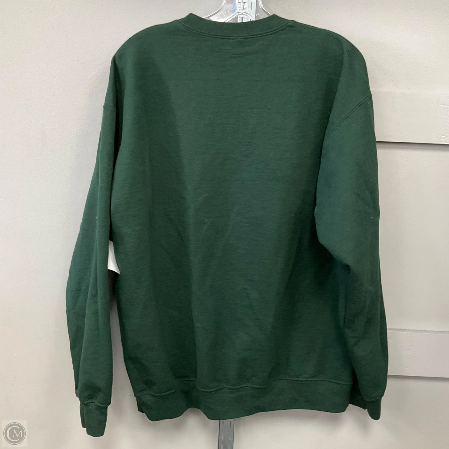 Teacher Sweatshirt Crewneck By Gildan In Green, Size: L