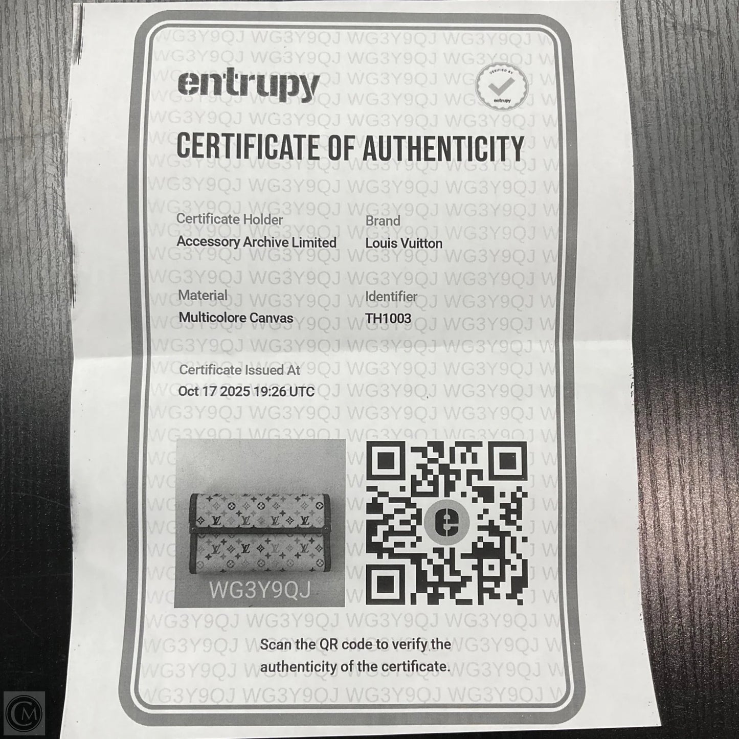 Wallet Luxury Designer By Louis Vuitton, Size: Large