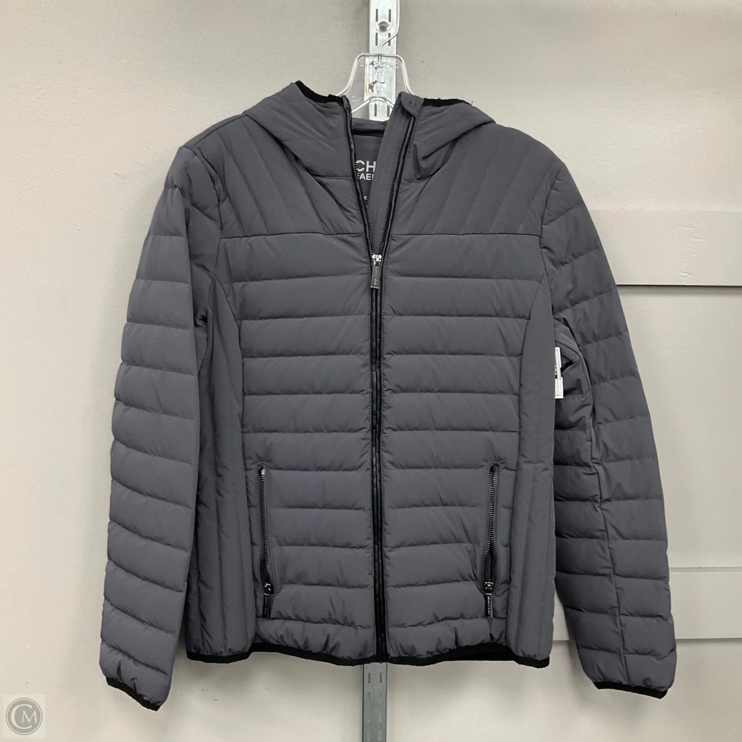 Jacket Puffer & Quilted By Michael By Michael Kors In Grey, Size: M