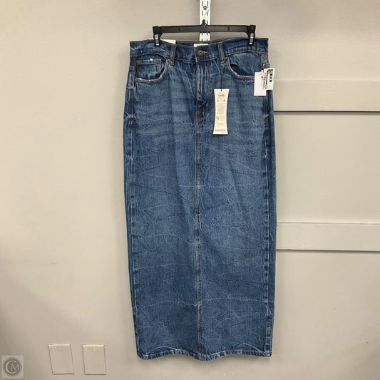 Skirt Maxi By Kensie In Blue Denim, Size: 8