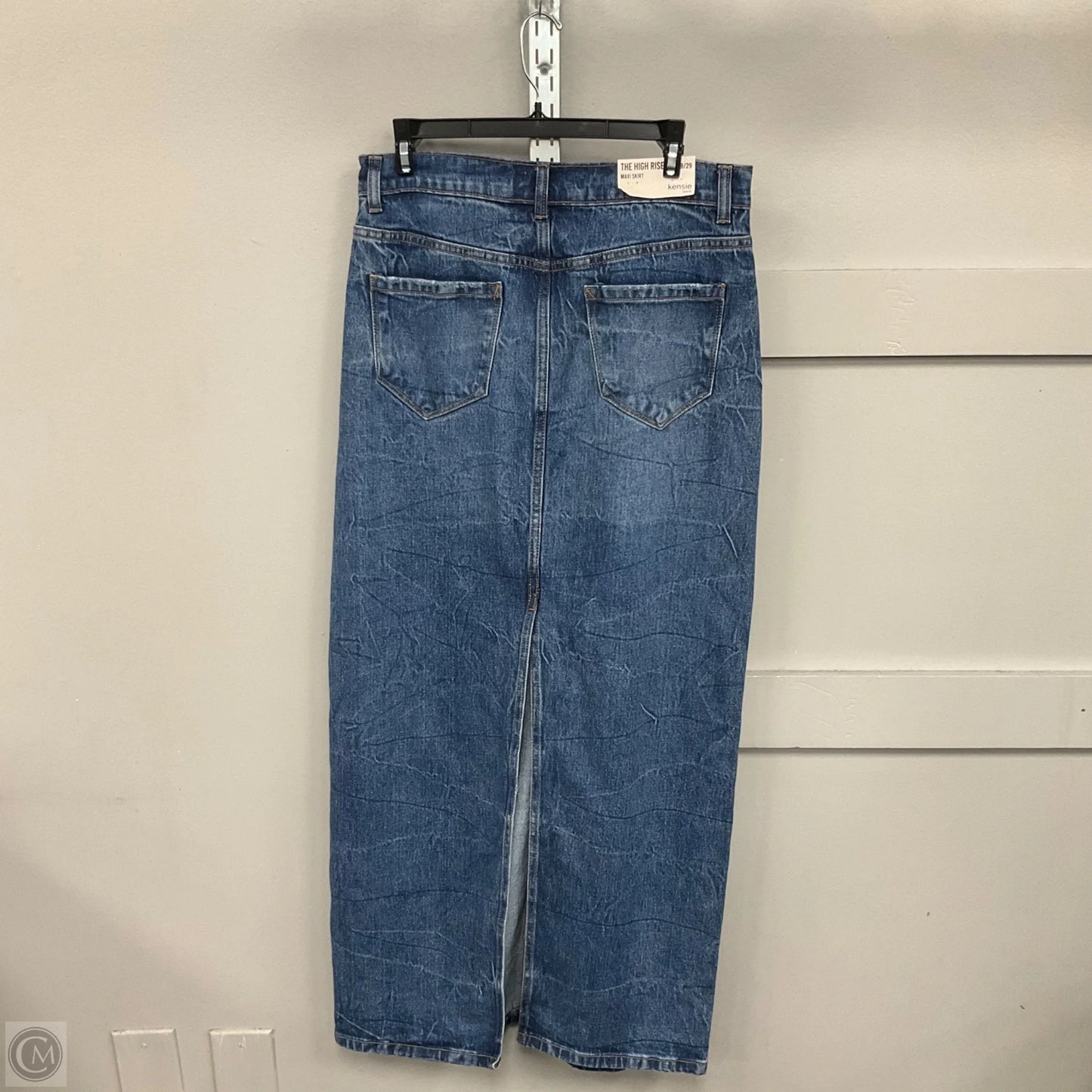 Skirt Maxi By Kensie In Blue Denim, Size: 8