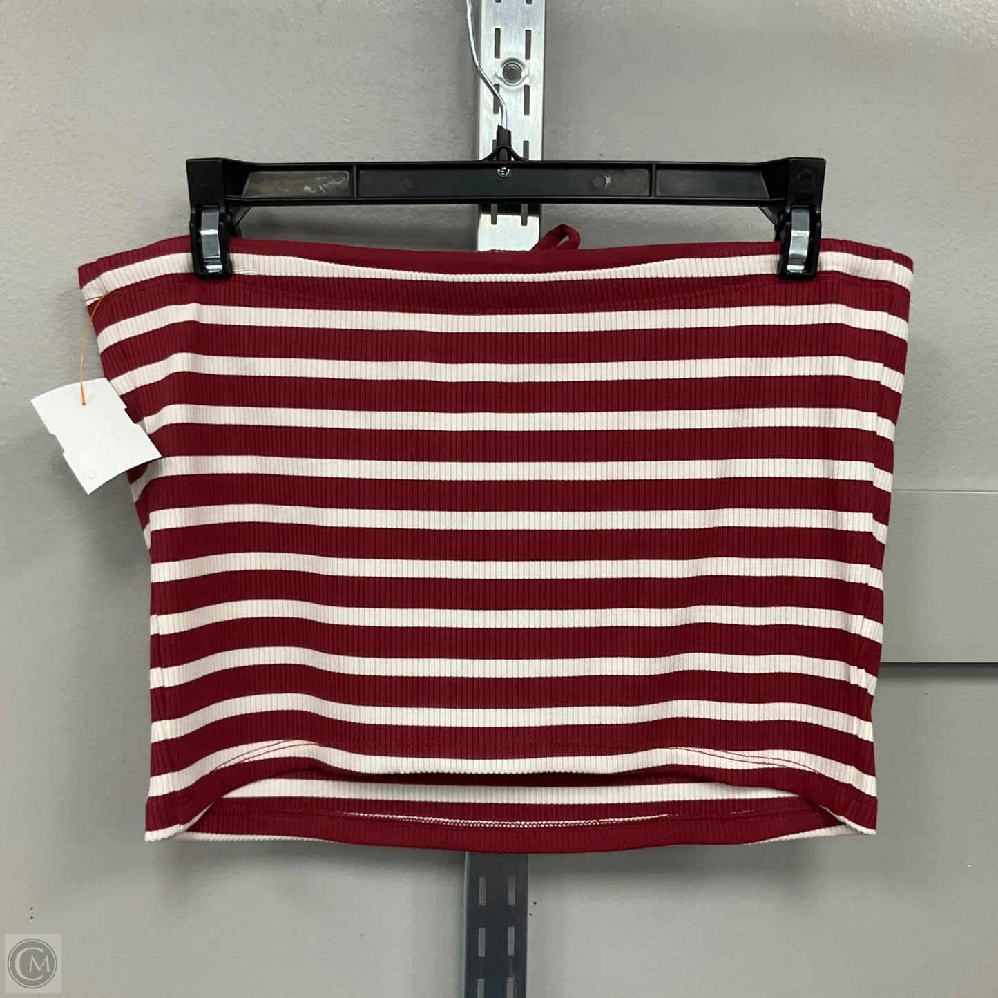 Top Strapless By Offline By Aerie In Red & White, Size: L