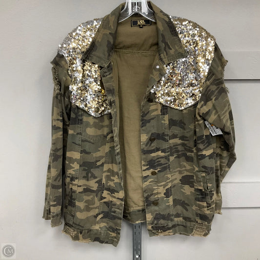 Jacket Utility By Lucky & Blessed In Camouflage Print, Size: M