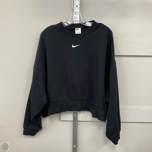 Sweatshirt Crewneck By Nike Apparel In Black, Size: L