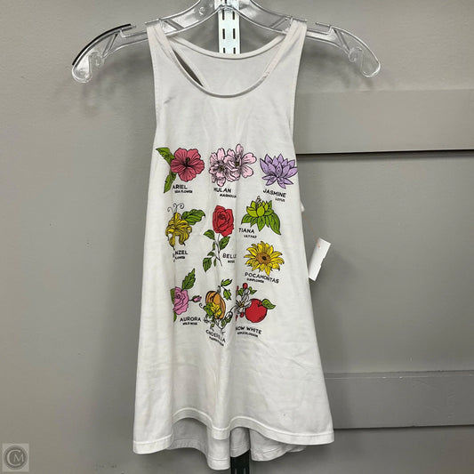 Top Sleeveless By Disney In White, Size: M