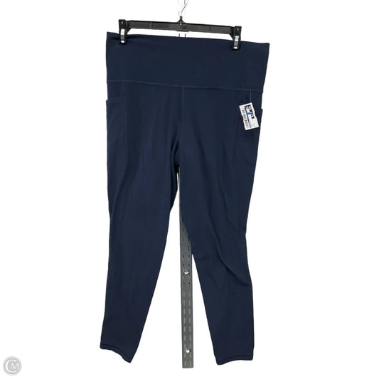 Athletic Leggings By Athleta In Navy, Size: L