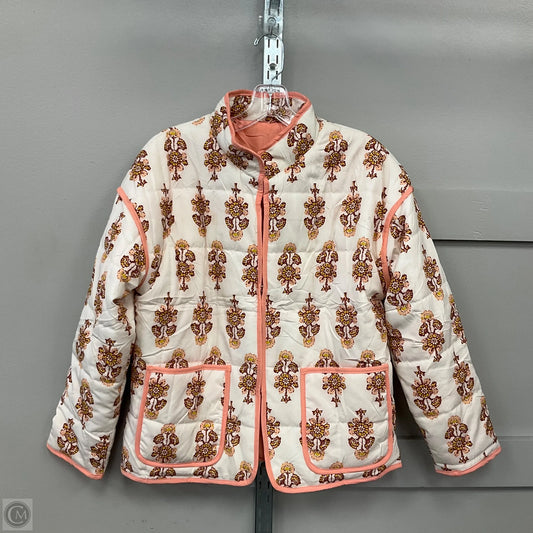 Jacket Puffer & Quilted By Cmf In Floral Print, Size: S