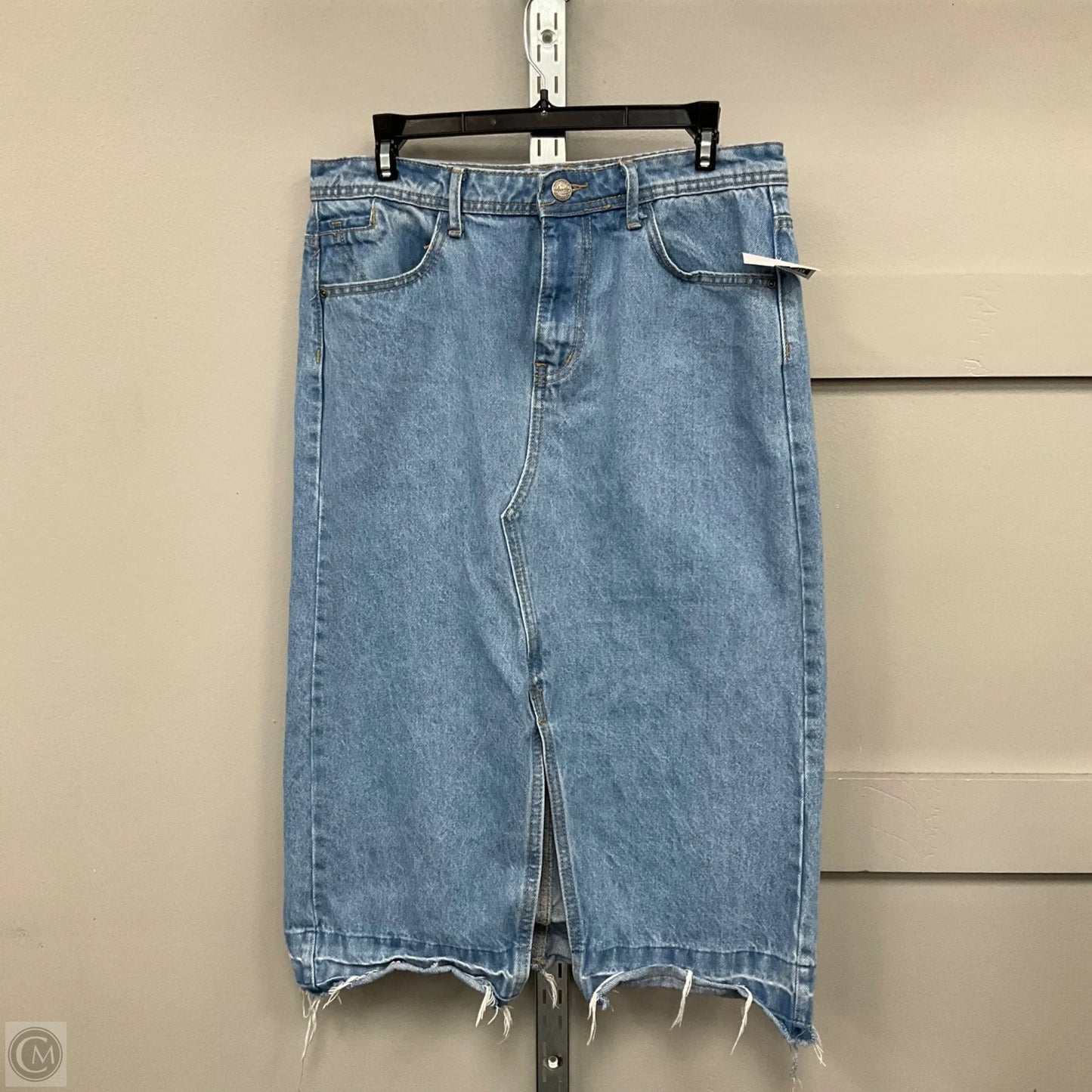 Skirt Maxi By Clothes Mentor In Blue Denim, Size: 8