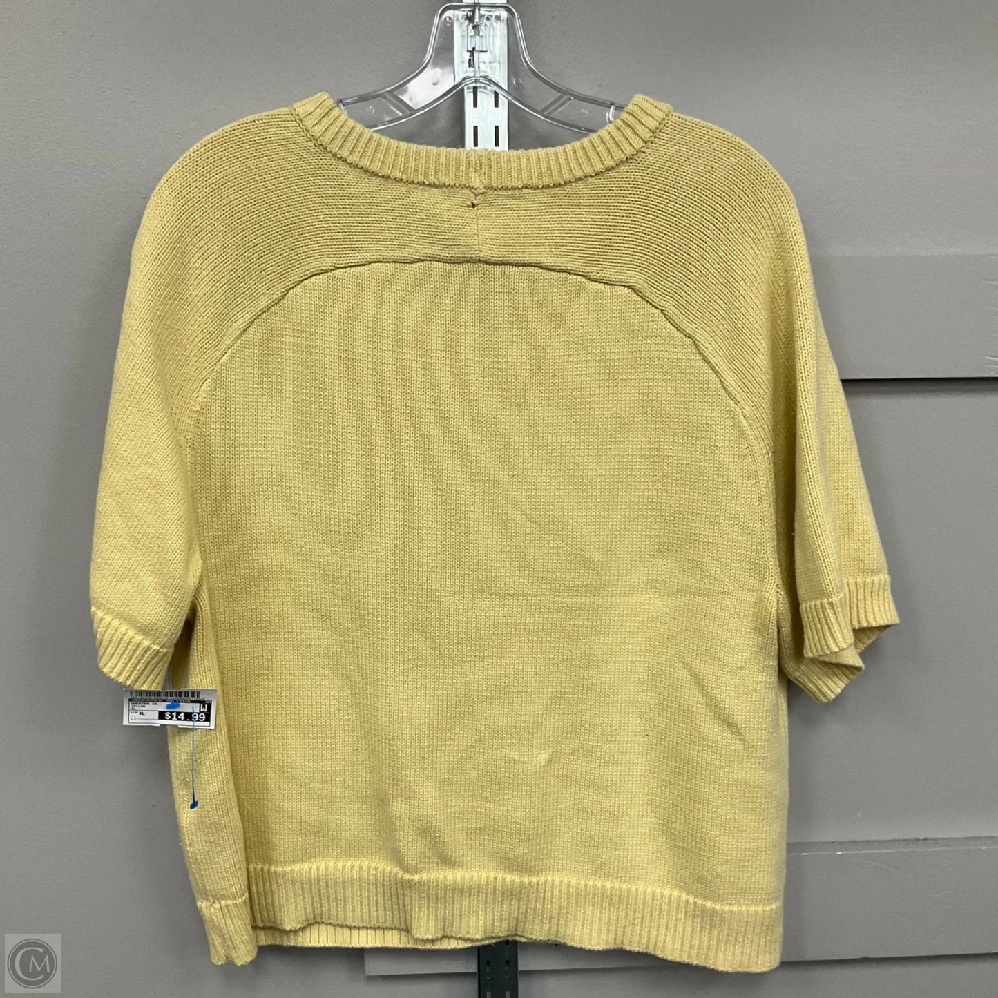 Sweater Short Sleeve By Abercrombie And Fitch In Yellow, Size: Xl