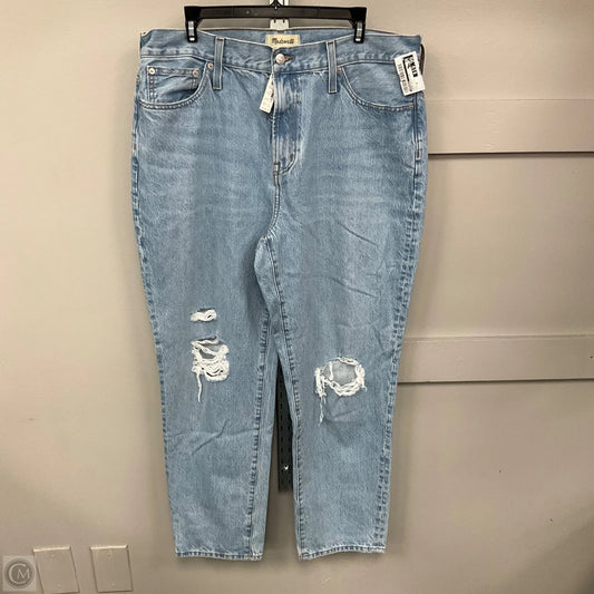 Jeans Boyfriend By Madewell In Blue Denim, Size: 14