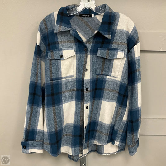 Jacket Shirt By Automet In Blue, Size: M
