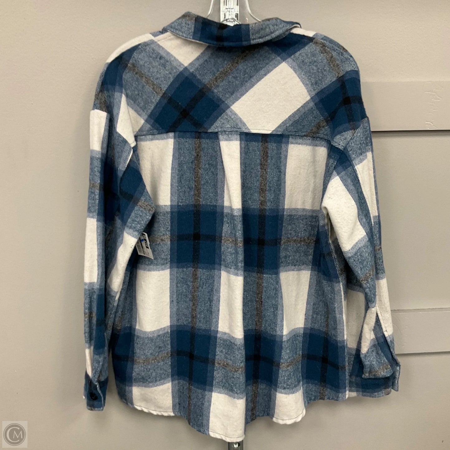 Jacket Shirt By Automet In Blue, Size: M