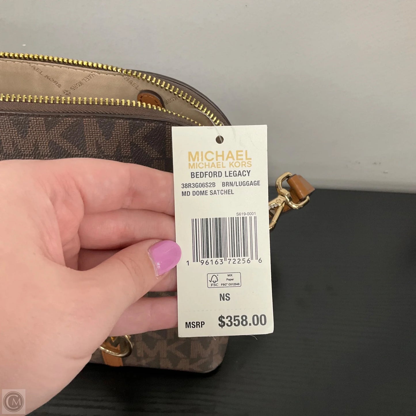 Crossbody Designer By Michael Kors, Size: Medium