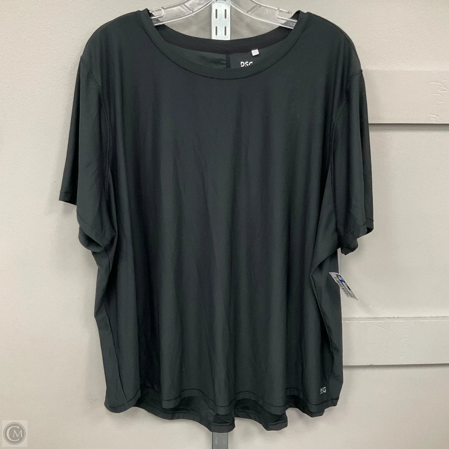 Athletic Top Short Sleeve By Dsg Outerwear In Black, Size: 3x