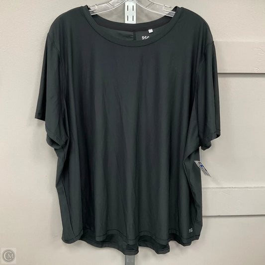 Athletic Top Short Sleeve By Dsg Outerwear In Black, Size: 3x