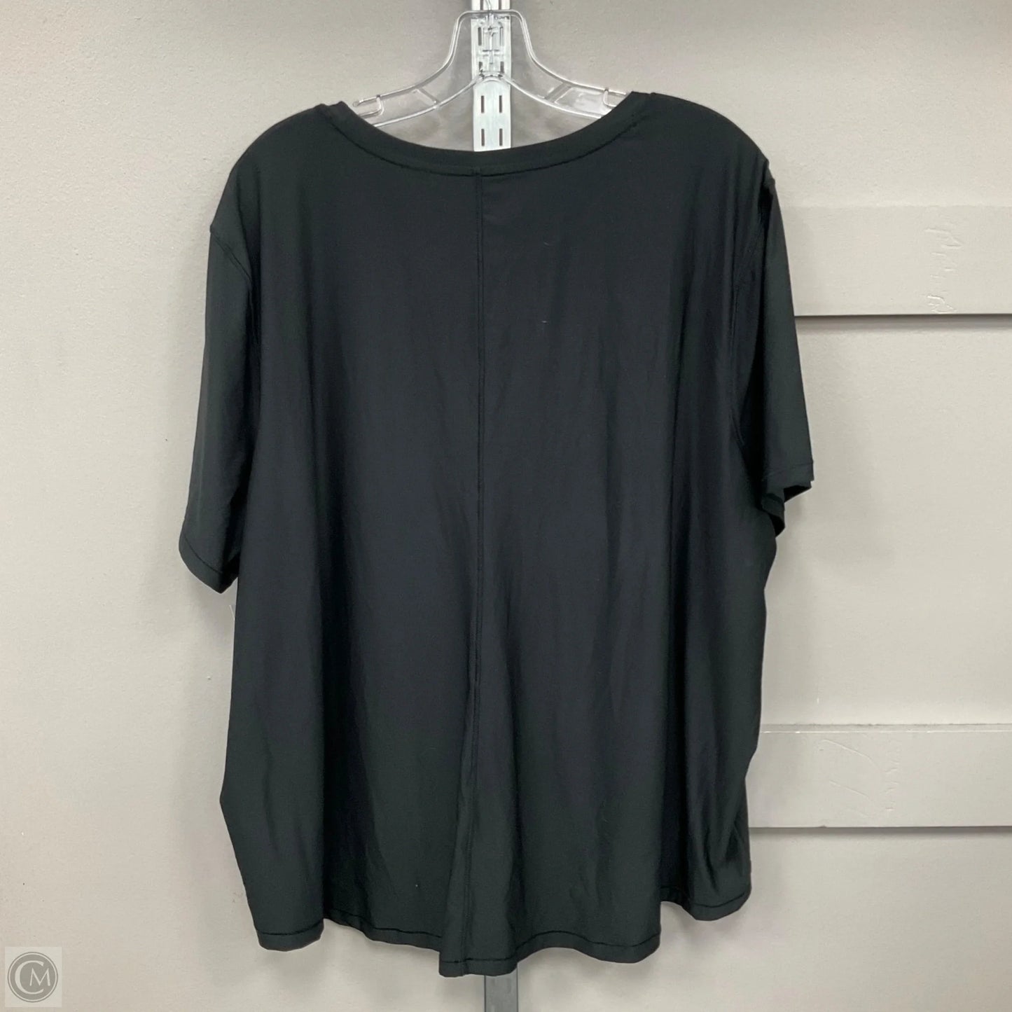 Athletic Top Short Sleeve By Dsg Outerwear In Black, Size: 3x