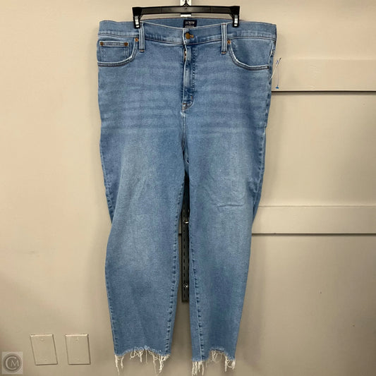 Jeans Straight By J. Crew In Blue Denim, Size: 20