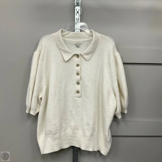 Sweater By A New Day In White, Size: 3x