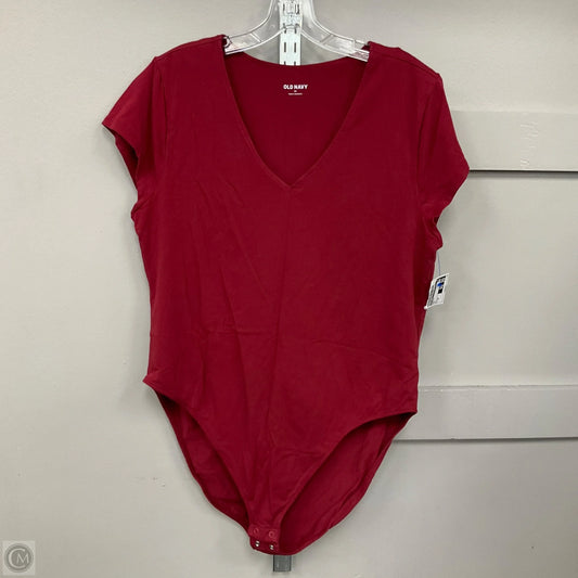 Bodysuit By Old Navy In Red, Size: 2x