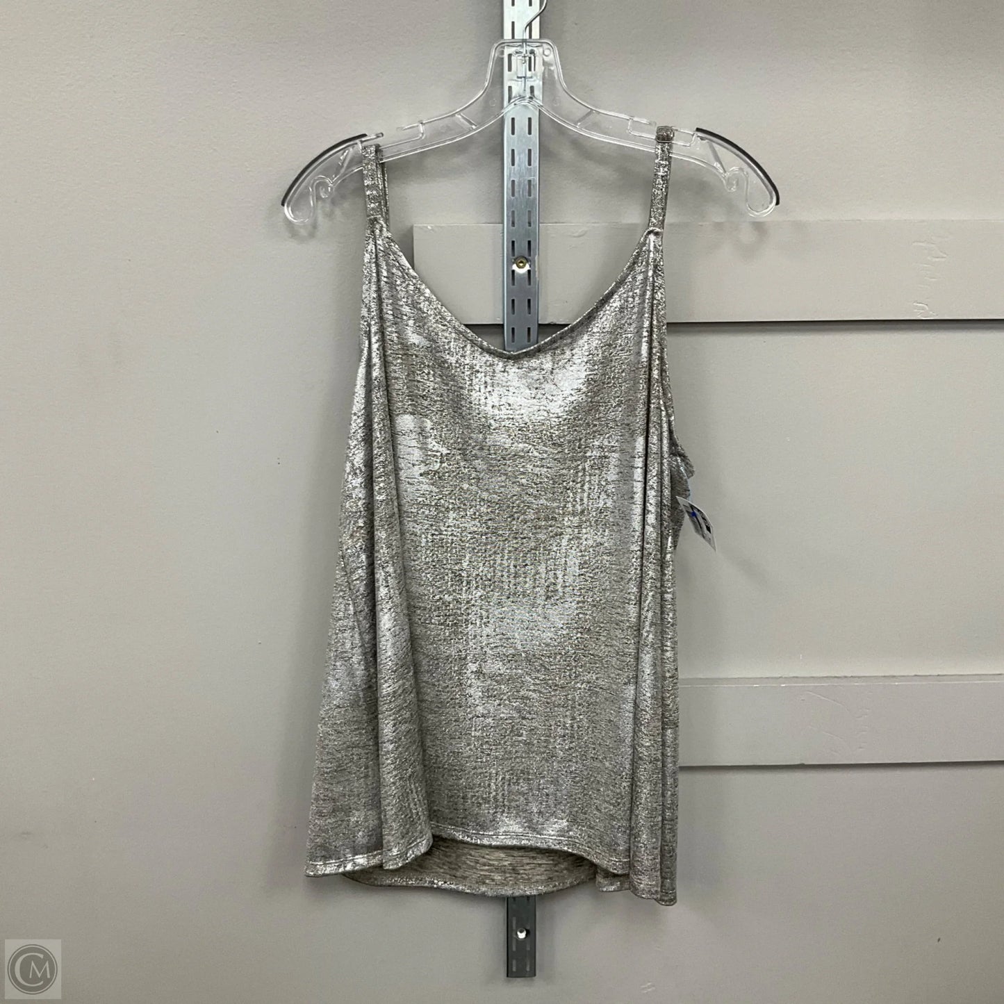 Top Sleeveless By Torrid In Silver, Size: 2x