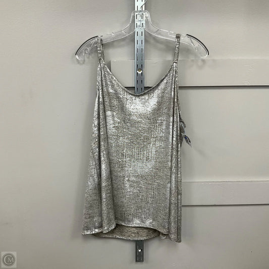 Top Sleeveless By Torrid In Silver, Size: 2x