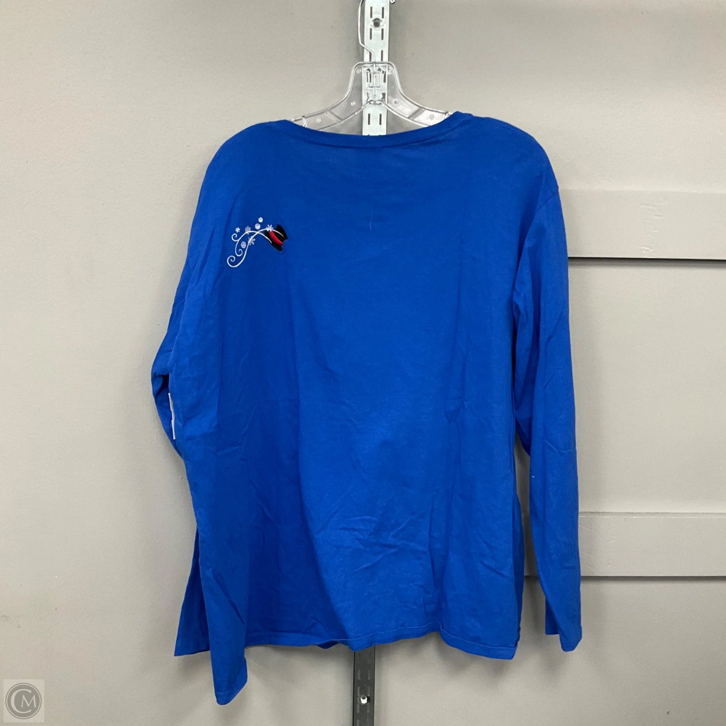 Top Long Sleeve By Gildan In Blue, Size: 3x