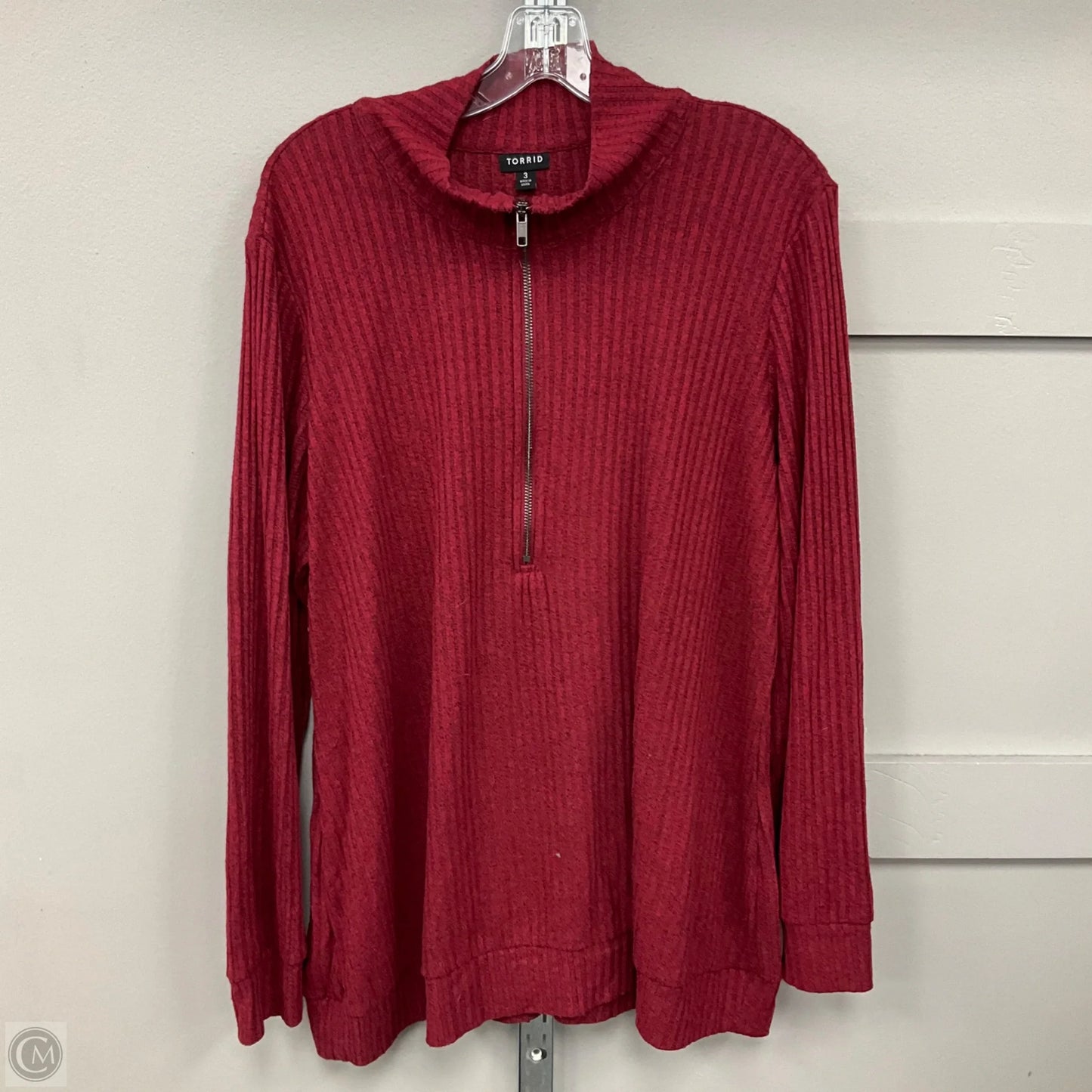 Top Long Sleeve By Torrid In Red, Size: 3x