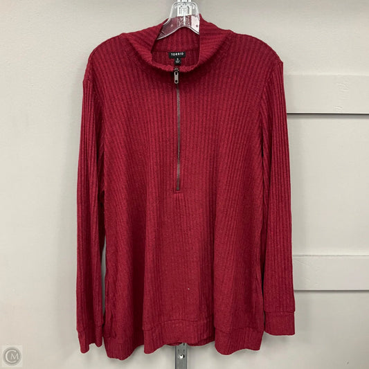 Top Long Sleeve By Torrid In Red, Size: 3x