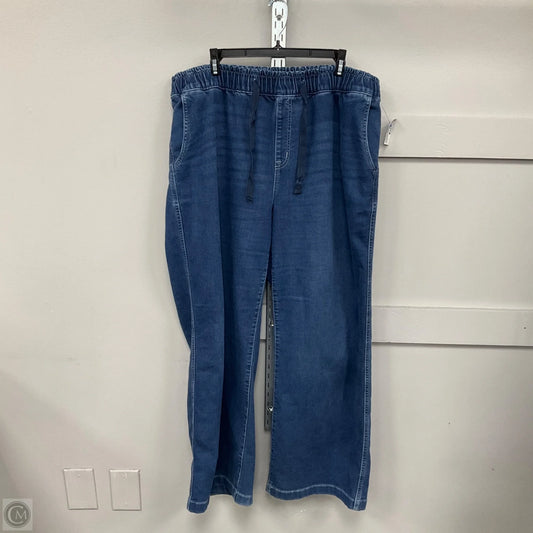 Pants Wide Leg By Lane Bryant In Blue Denim, Size: 16