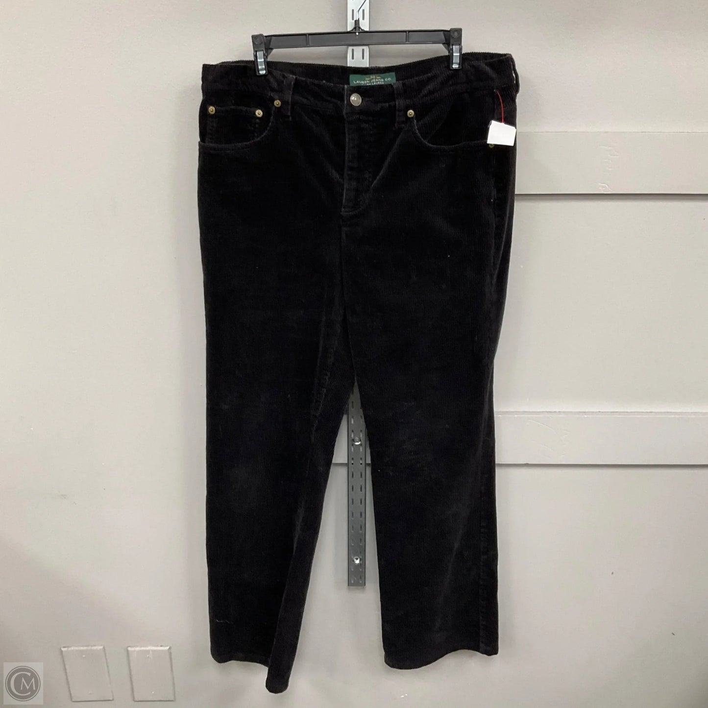 Pants Corduroy By Lauren By Ralph Lauren In Grey, Size: 12