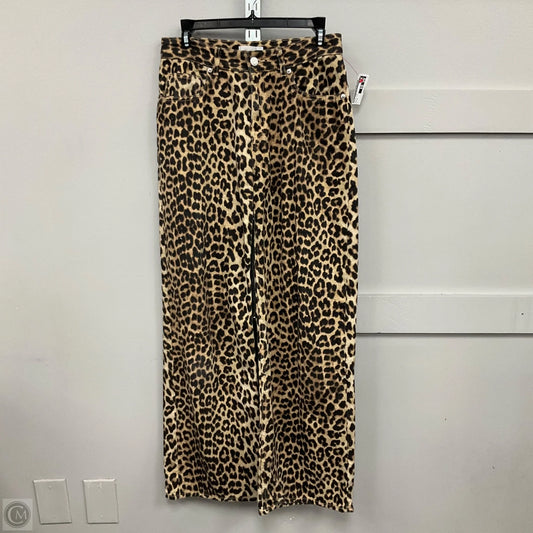 Pants Wide Leg By H&m In Animal Print, Size: 4