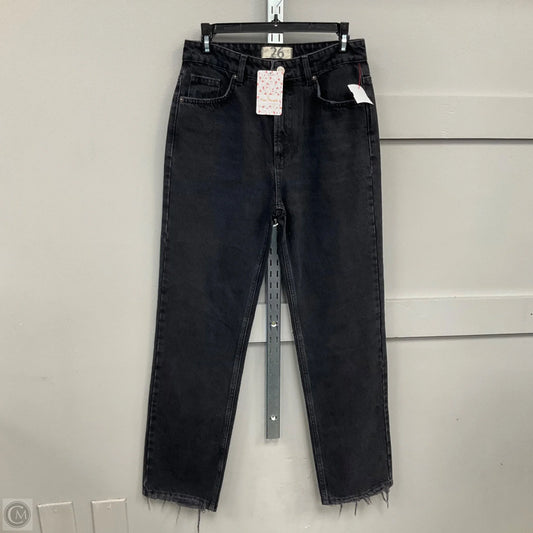 Jeans Straight By Free People In Black Denim, Size: 2