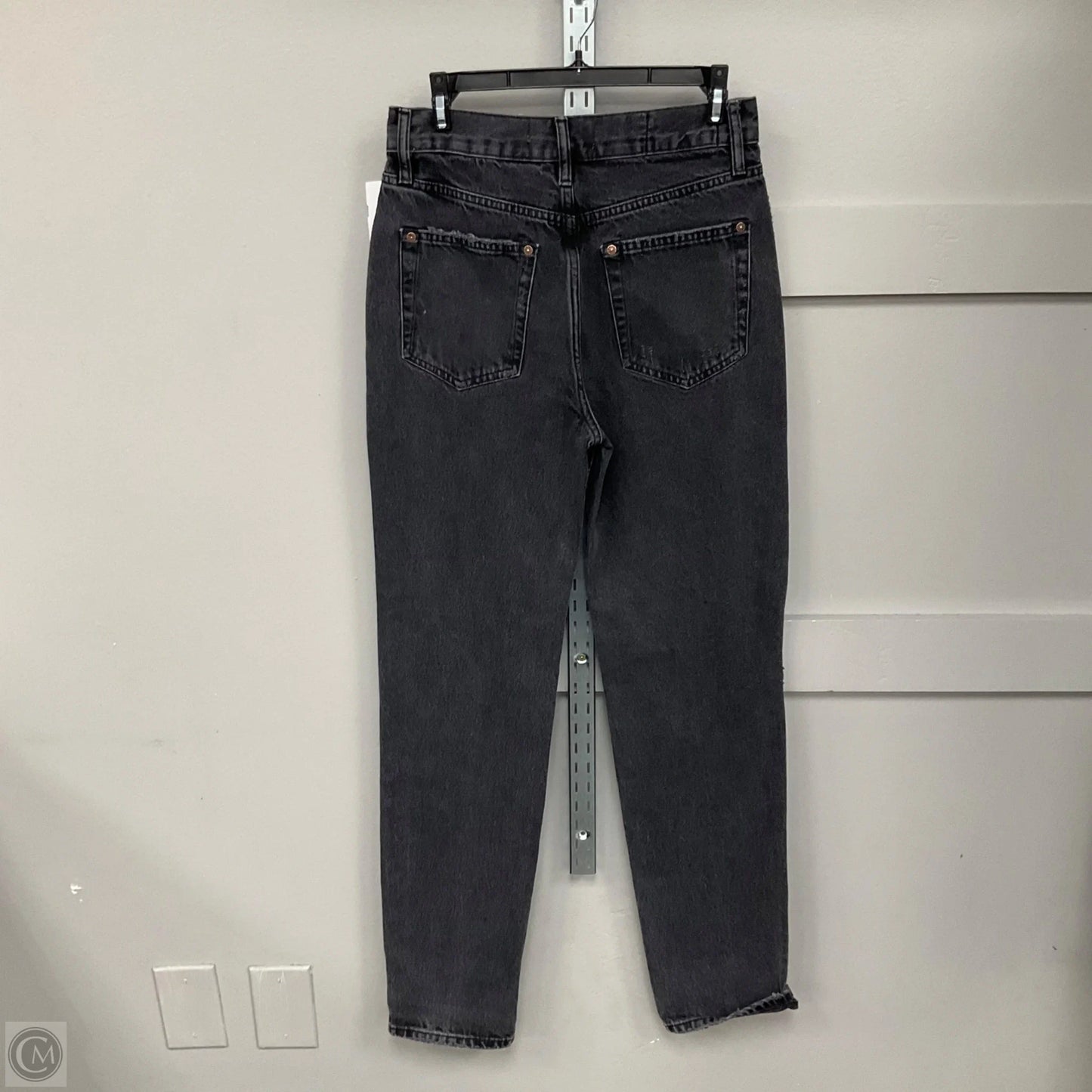 Jeans Straight By Free People In Black Denim, Size: 2