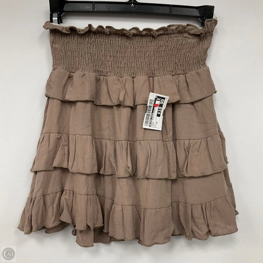 Skirt Mini & Short By Altard State In Brown, Size: Xs