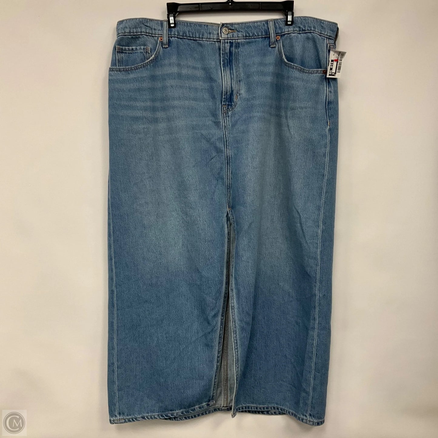 Skirt Maxi By Old Navy In Blue Denim, Size: 16