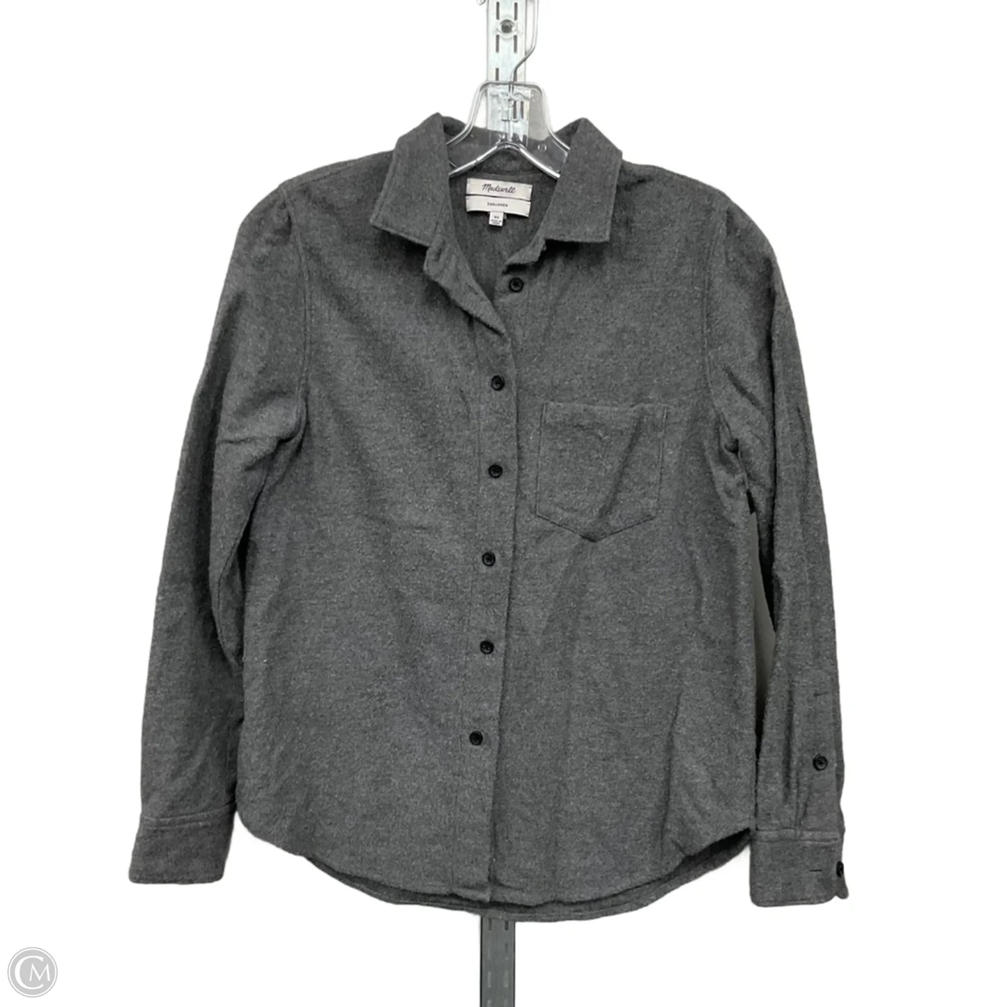 Top Long Sleeve By Madewell In Grey, Size: Xs