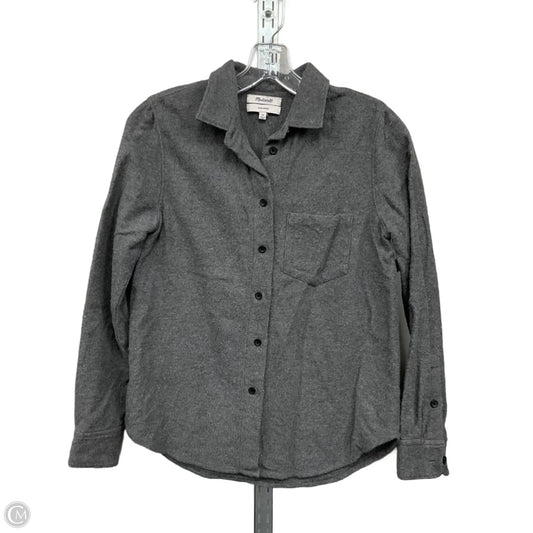 Top Long Sleeve By Madewell In Grey, Size: Xs