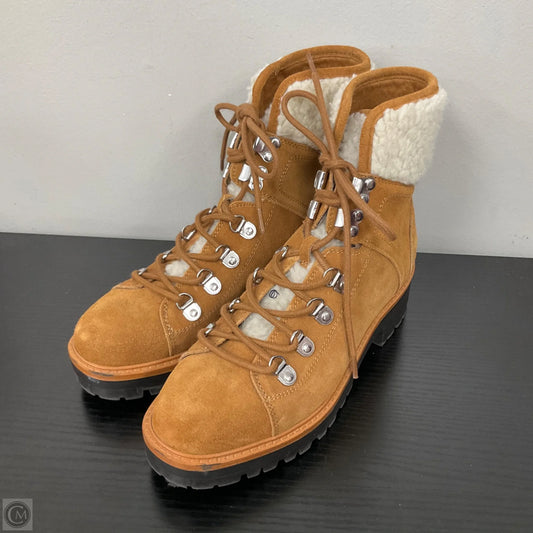 Boots Ankle Flats By Marc Fisher In Brown, Size: 6.5