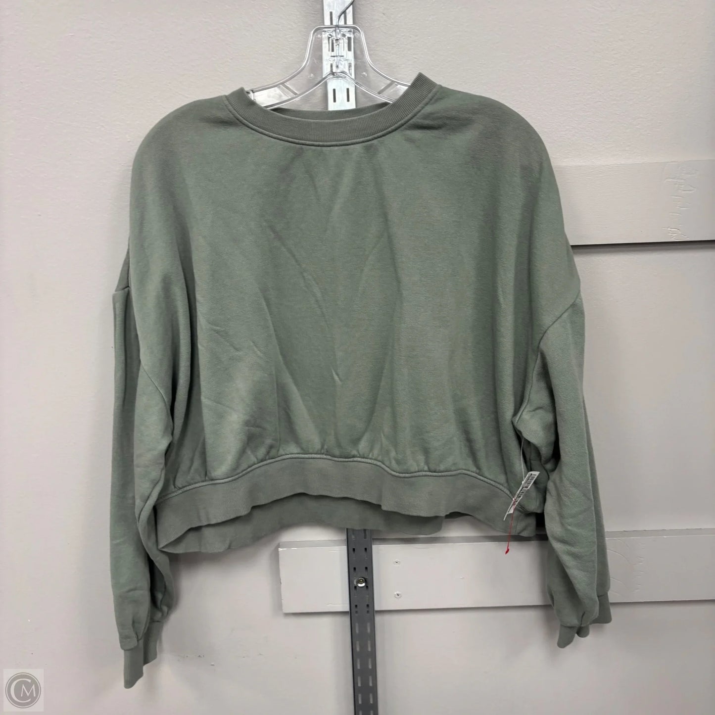 Sweatshirt Collar By Divided In Green, Size: L