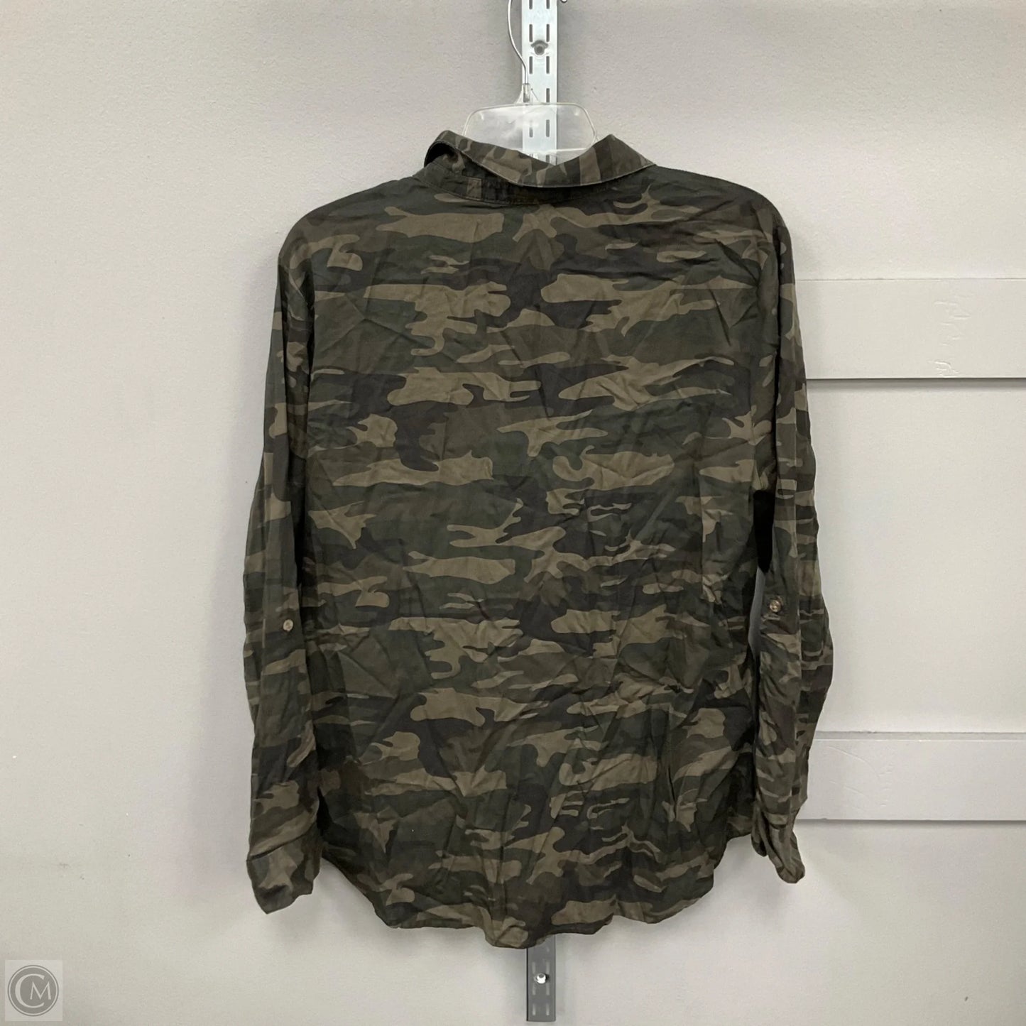 Top Long Sleeve By Sanctuary In Camouflage Print, Size: L